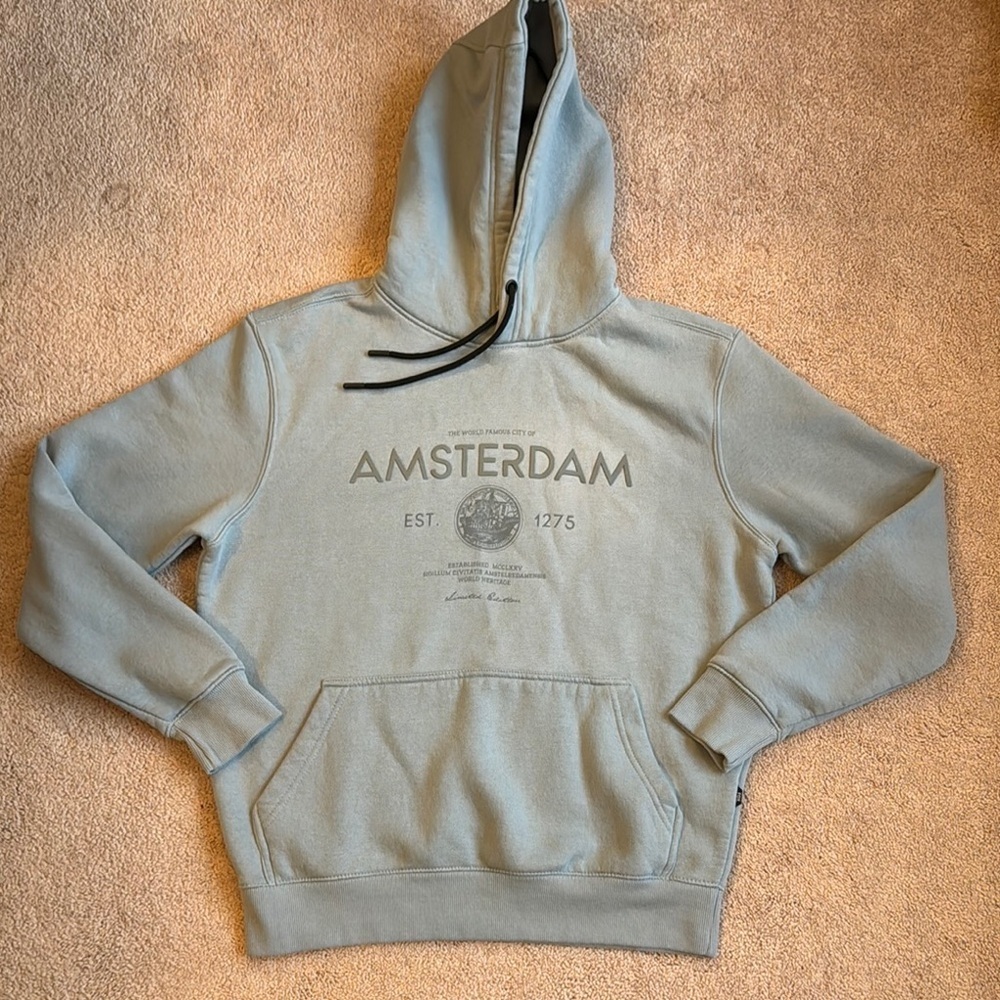 Amsterdam Graphic Hoodie - Gray